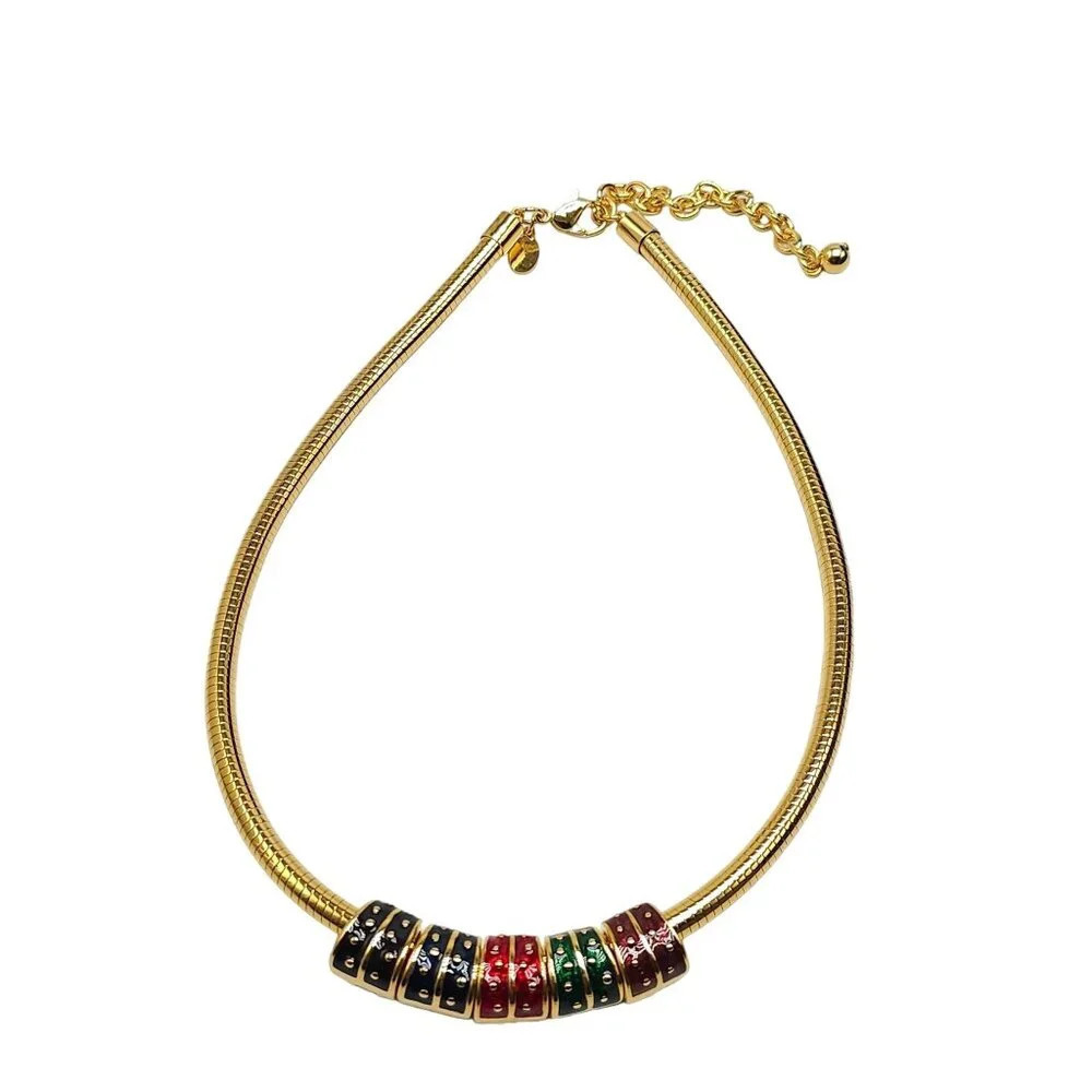 Joan Rivers 18" Snake Chain Necklace with 10 colorful Interchangeable Charms